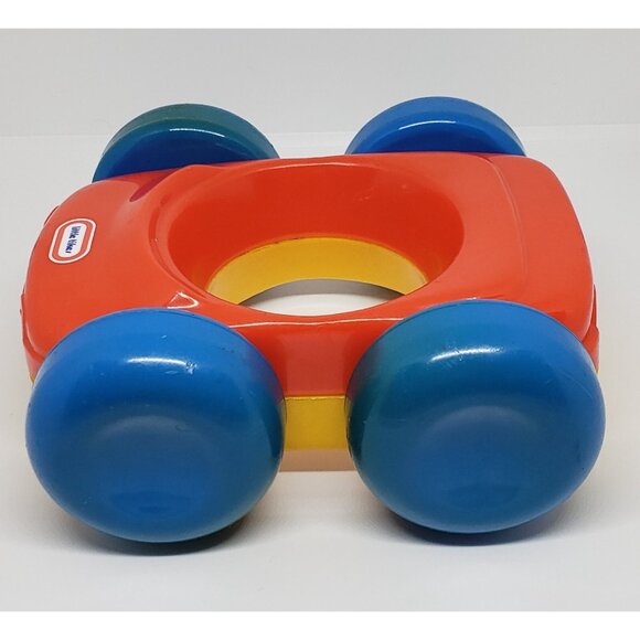 Little Tikes Jumbo Flip Race Car Replacement Part Vintage Red & Yellow - Picture 4 of 7